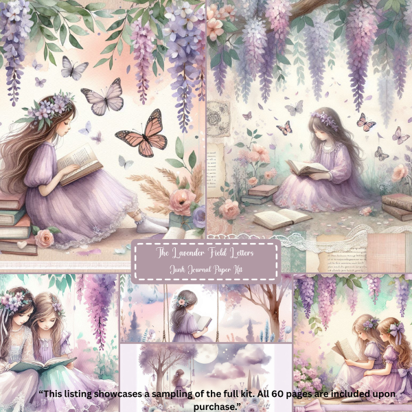 The Lavender Field Letters – Printed Journal Paper Kit