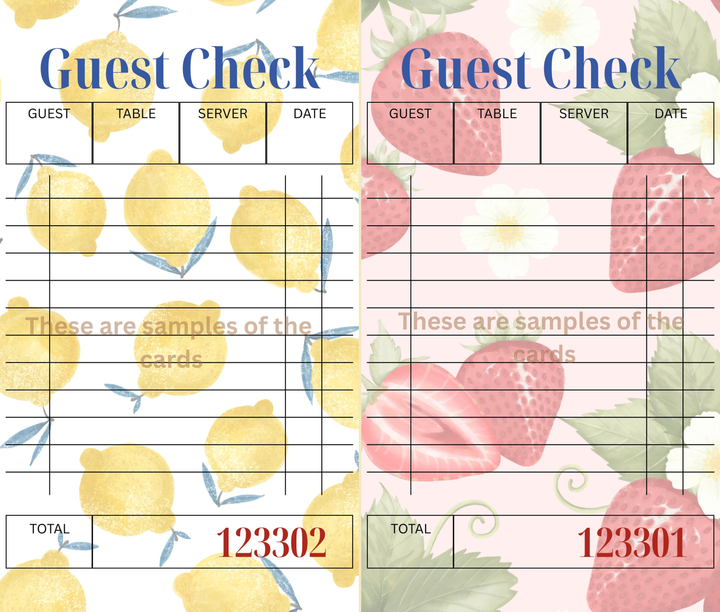 Fruit Stand Orders – Ephemera-Inspired Fruit Guest Check (Digital)