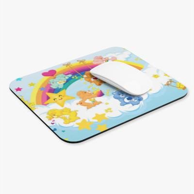 Colorful Care Bears Mouse Pad – Cute Desktop mousepad for Students & Dreamers, Retro-Inspired Gift Idea