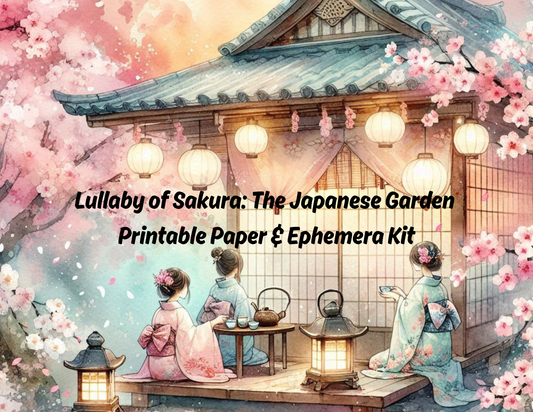 Lullaby of Sakura: The Japanese Garden– Printable Paper & Ephemera Kit