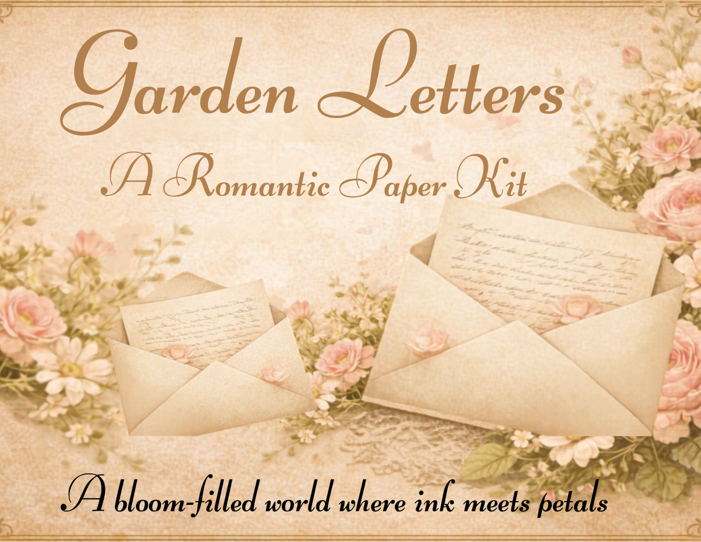 Garden Letters – A Romantic Floral Paper Kit from The Letters Collection