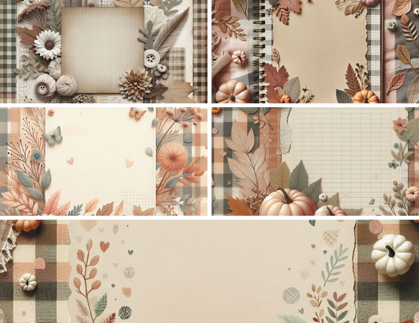 Harvest Threads – Printed Background Paper Kit