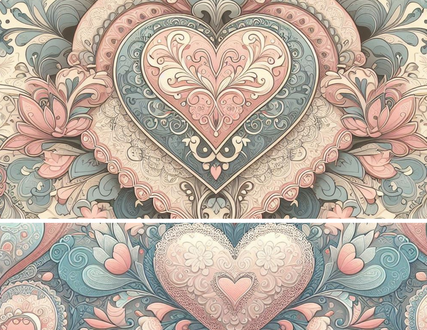 Elegant Hearts – Printed Lace Paper Kit