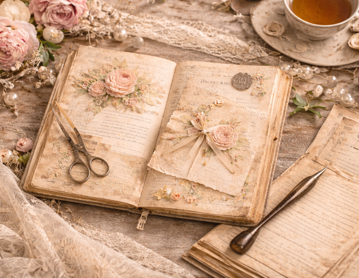 Garden Letters – A Romantic Floral Paper Kit from The Letters Collection