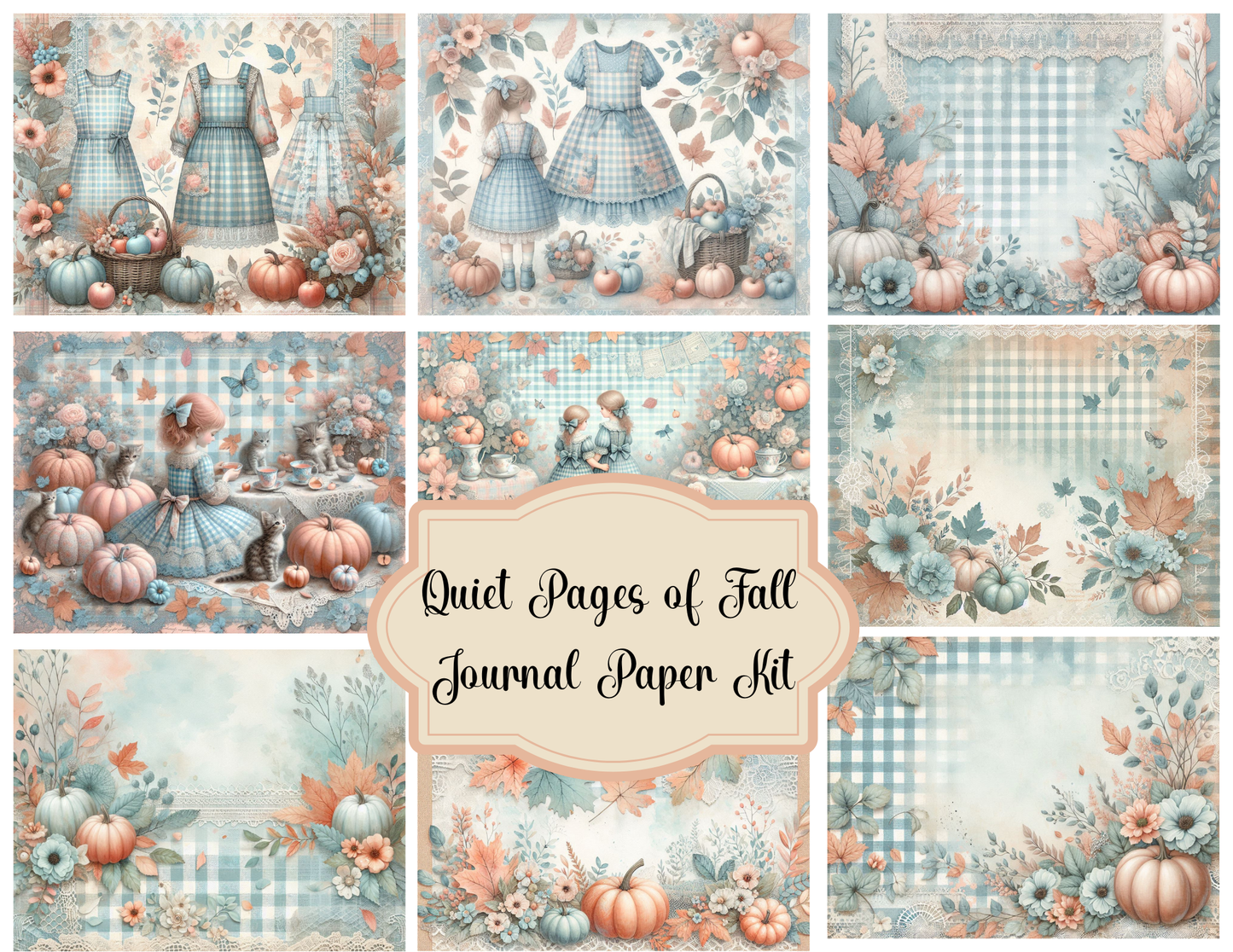 Quiet Pages of Fall Printed Journal Paper Kit