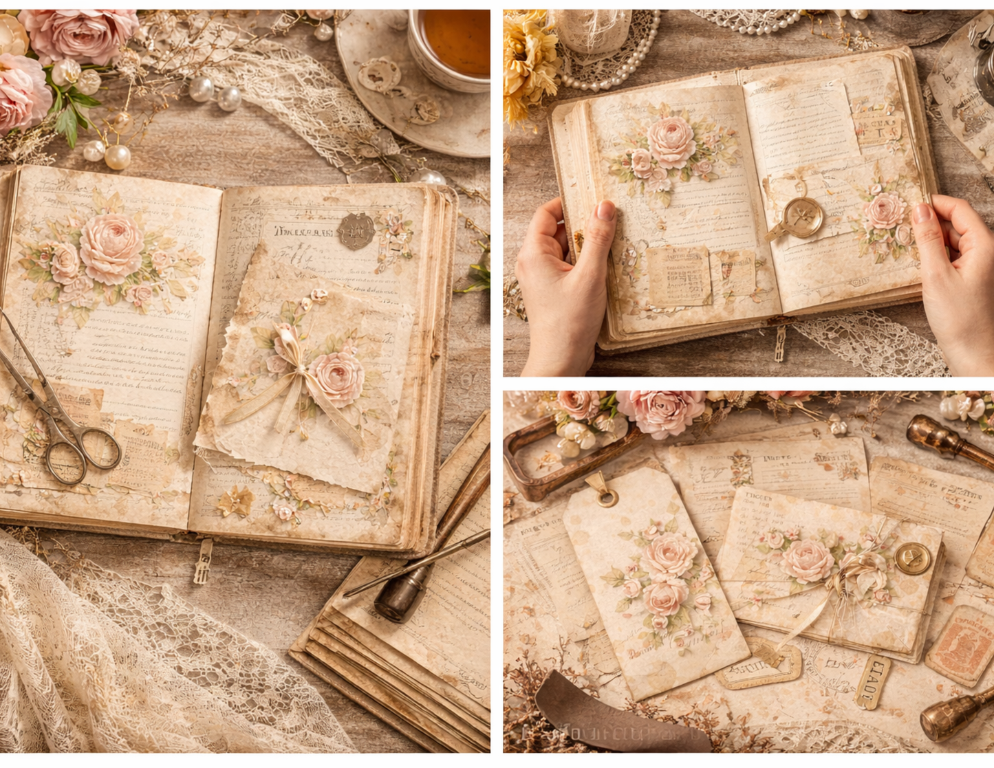 Garden Letters – A Romantic Floral Paper Kit from The Letters Collection