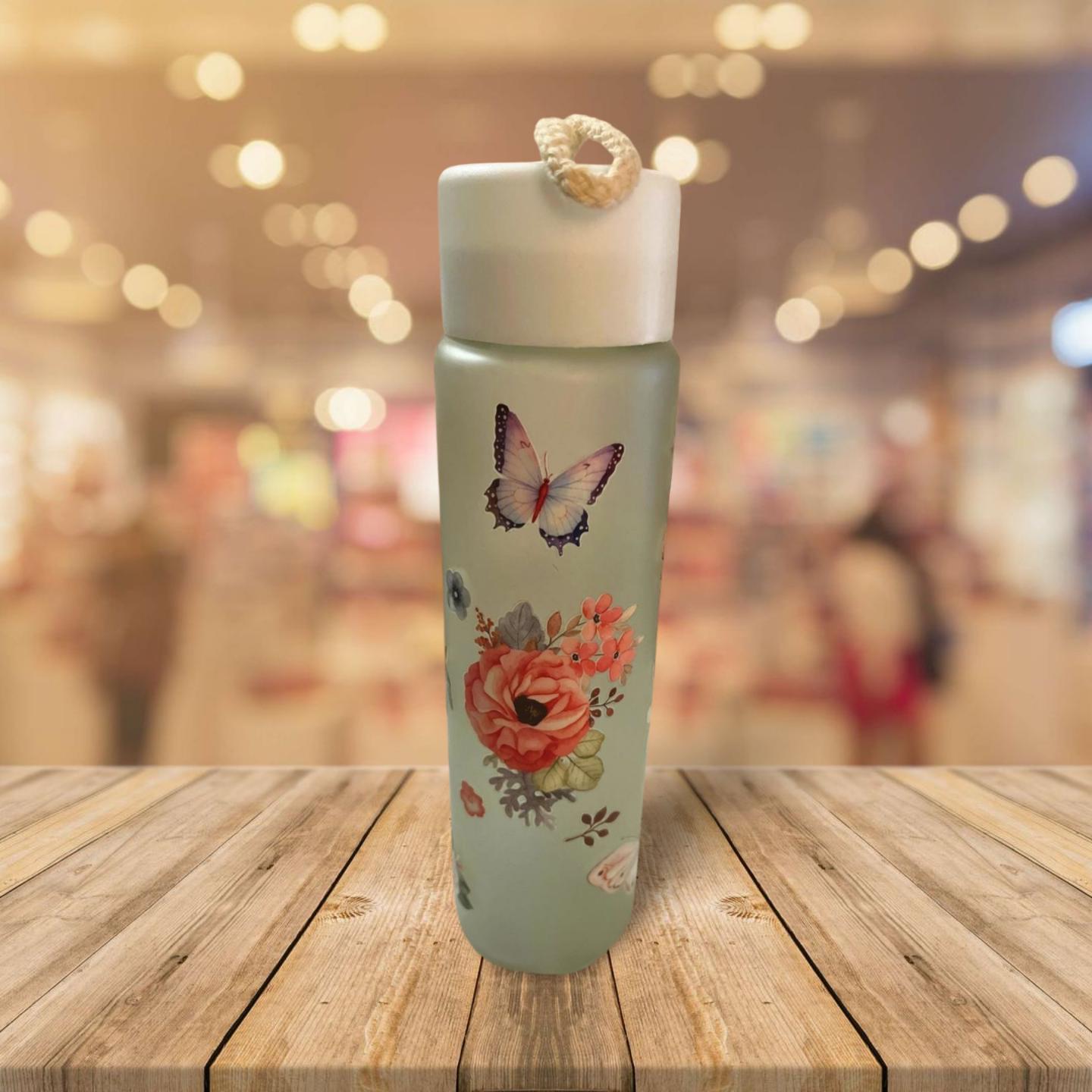 12.9 oz Skinny Frosted Glass Tumbler