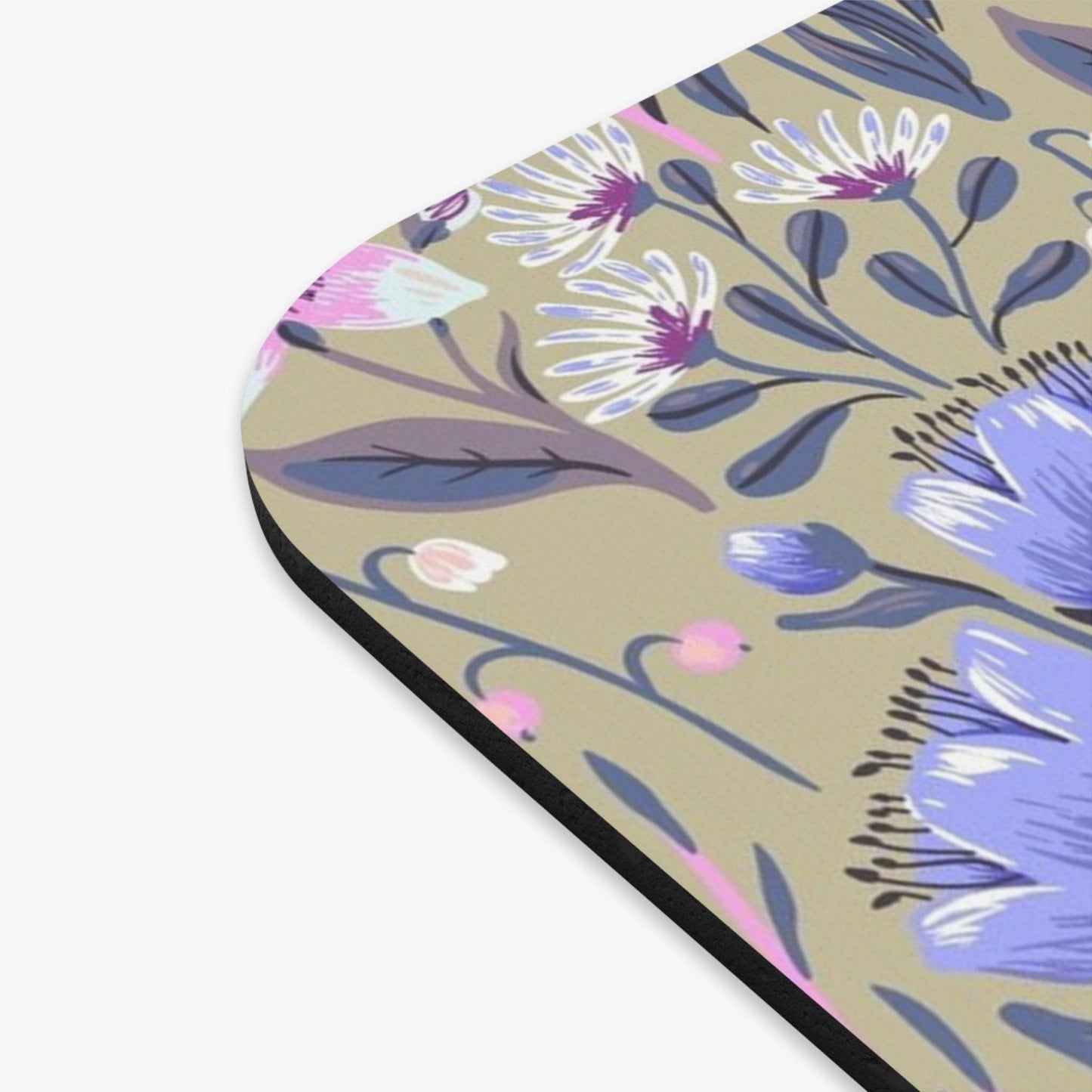 Petal Poise – Purple Floral Mousepad (Standard or Personalized)