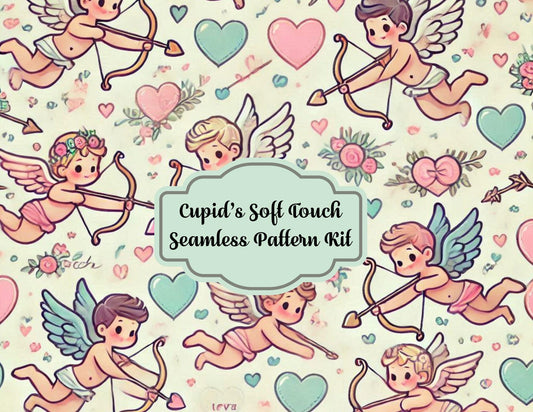 Cupid’s Soft Touch: 8-Page Seamless Pattern Paper Kit (Physical Item)